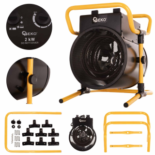 GEKO G80409 Elektrický průmyslový ohřívač topidlo vzduchu ventilátor 2000W/230V