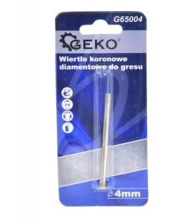 GEKO G65004 Korunkový vrták diamantový na sklo keramiku dlažbu 4mm 