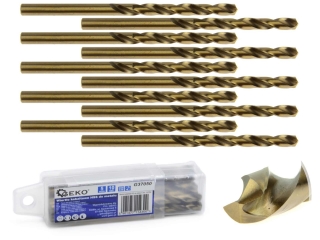 GEKO G37050 Kobaltový vrták HSS do kovu 5mm, sada 10ks