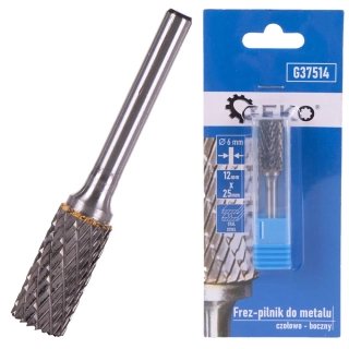 GEKO G37514 Rotační pilník fréza na kov 12x25mm, stopka 6mm