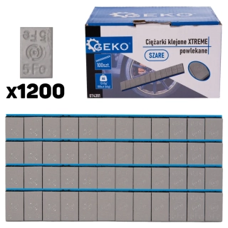 GEKO G74301 Lepená závaží XTREME šedé 12x5g sada 100 pásků (6kg)