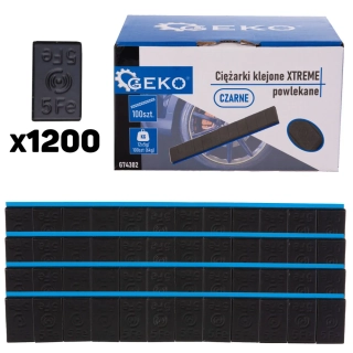 GEKO G74302 Lepená závaží XTREME černé 12x5g sada 100 pásků (6kg)