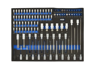 GEKO G10833B Vklad - nástrční klíče Torx a bity 102ks CRV