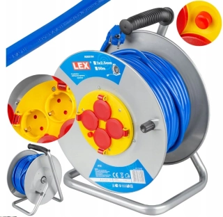LEX 2194 Prodlužovací kabel na bubnu prodlužovačka 3X2,5 50m
