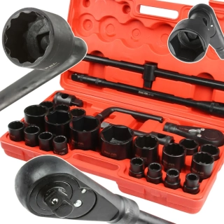 MAR-POL M58249 Nástrčné klíče 26 ks sada 3/4" a 1"