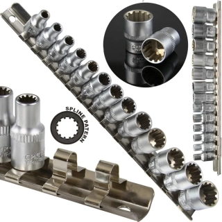 MAR-POL M66419 Nástrčné klíče SPLINE 1/4" 4-14mm 13ks