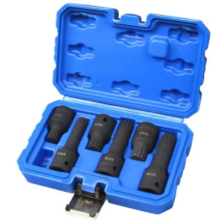 MAR-POL M66417 Nástrčné klíče SPLINE 1/2" M14-M16-M18 6ks