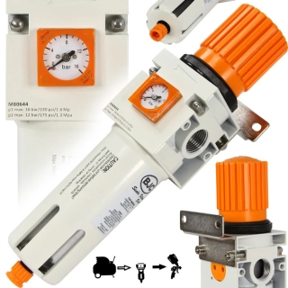 MAR-POL M80644 Vzduchový regulátor tlaku odlučovač vody 1/2" BJC