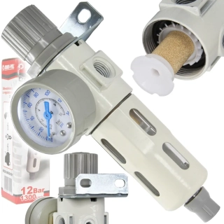 MAR-POL M80691 Vzduchový regulátor tlaku odlučovač vody 1/4" BJC 