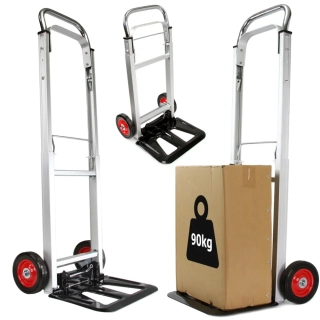 MAR-POL M80084 Plošinový transportní vozík rudl 90kg skládací