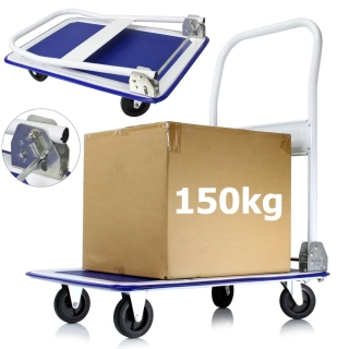 MAR-POL M80090 Plošinový transportní vozík 150kg sklopné madlo