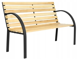 MEB2790 Zahradní/vnější lavička lavice, dřevěná 120cm