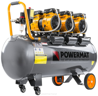 POWERMAT PM-KBO-100T BEZOLEJOVÝ KOMPRESOR 100L 8BAR