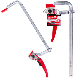 GEKO T00583 Kovaná ráčnová svorka svěrka svěrák  typu F 250x80 mm 