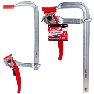GEKO T00582 Kovaná ráčnová svorka svěrka svěrák  typu F 200x100 mm 