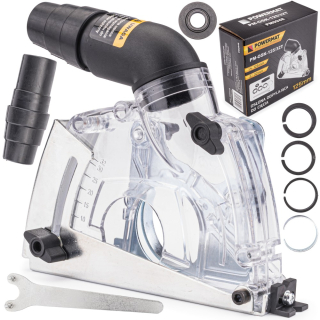 POWERMAT PM-OSK-125/32T Sací protiprachový kryt na úhlovou brusku 125 mm