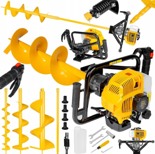 ASKA ASGD670 Půdní vrták PREMIUM do země 6,7HP + vrták zemní 100mm 200mm 300mm