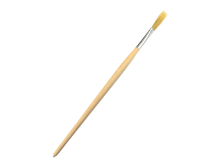 GEKO G66044 Štětec kulatý 6 mm, dřevěná rukojeť, malování pruhů 12 ks SADA