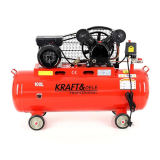 KRAFT&DELE KD402 Olejový kompresor 100L 2,8kW / 3,8HP 230V 2 písty