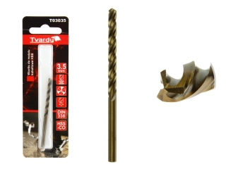 GEKO T03035 Kobaltový vrták do kovu HSS M35 3,5 mm DIN338
