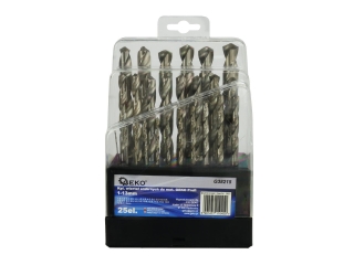 GEKO G38215 Vrtáky do kovu sada 1-13mm/25ks vrták stříbrný