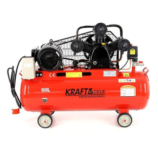 KRAFT&DELE KD1477 100l Kompresor olejový 4,1kW 590l/min 3 PÍSTY 400V + ODLUČOVAČ