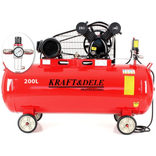 KRAFT&DELE KD1473 OLEJOVÝ KOMPRESOR 200L 2písty 3,8kW 5,2HP 400V odlučovač
