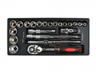 GEKO G10832A Vklad - hlavice řáčna sada hlavic ráčne 1/2" 10-32mm