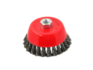 GEKO G00592 Drátěný kartáč na brusku, dráťák 100mm M14