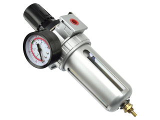 GEKO G01177 Regulátor tlaku vzduchu s filtrem, manometr, přimazávač 3/8"