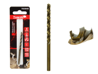 GEKO T03040 Kobaltový vrták do kovu HSS M35 4 mm