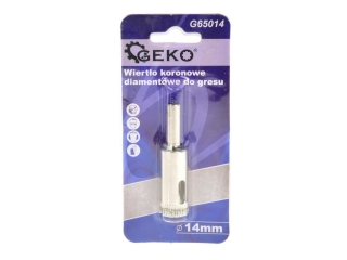 GEKO G65014 Korunkový vrták diamantový na sklo glazuru dlažbu 14mm