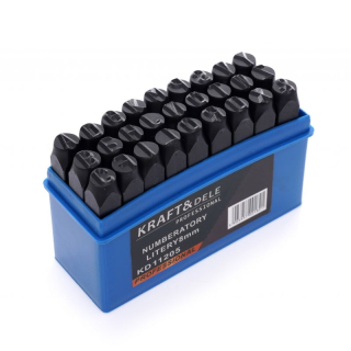 Kraft&Dele KD11205 Písmenková razidla značkovače 8mm 27 kusů