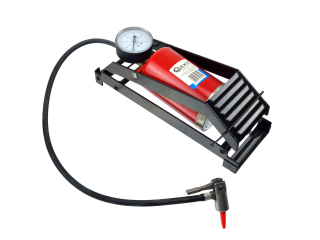 GEKO G01303 Hustilka nožní pumpa na huštění pneumatik pumpování kol, míčů 80x130mm