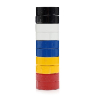 KRAFT&DELE KD10915 Izolační páska, lepící páska, izolepa PVC 10 ks. mix barev