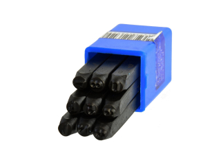 GEKO G01806 Raznice číslic razič 4mm 9ks sada raznic čísel na kov, plech