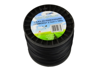 GEKO G73990 Struna pro křovinořez vyžínač 2,7mm cívka 100m sedmiúhelník
