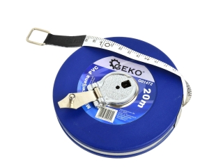 GEKO G01472 Měřící pásmo svinovací metr, měřítko PVC 20m měřící pásek
