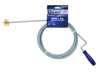 GEKO G73153 Kanalizační pružina na přecpávání odpadních potrubí 6mm x 3m