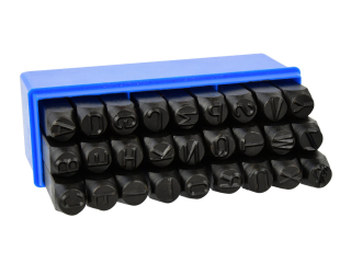 GEKO G01815 Raznice písmen razič 10mm 27ks razidla písmenková na kov, plech