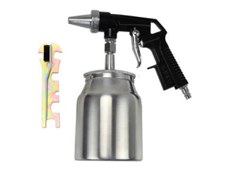 GEKO G01195 Stříkací pískovací pistole 1/4" vzduchová nádoba 1L pískování 