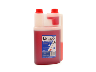 GEKO G82011 Olej pro dvoutaktní motory, křovinořezy a jine červený 1L 
