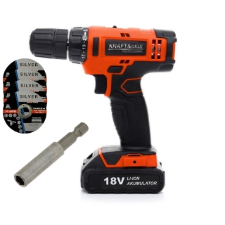 Kraft&Dele KD1572 Aku šroubovák vrtačka vrtací akumulátorový Li-ion 18V