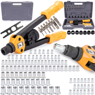 POWERMAT PM-NIR-110SU Ruční pákové nýtovací kleště nýtovačka + nýty M3-M12 SADA