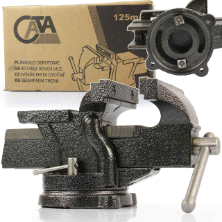 MAR-POL M36009 Otočný svěrák 125mm s kovadlinou