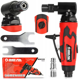 Mar-pol M90320 Pneumatická uhlová bruska 6mm 6,3 barů pro broušení