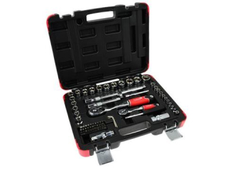GEKO T00100 Gola sada 72ks 1/4" 1/2" klíče, nástrčné hlavice, bity, ráčna