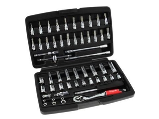 GEKO T00104 Gola sada 56ks 1/4" klíče, nástrčné hlavice, bity, ráčna