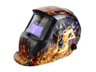 GEKO G01877 SVÁŘECÍ MASKA kukla samostmívací na sváření Profi Flame