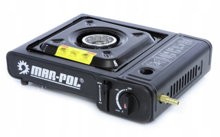 MAR-POL M90016 Turistický plynový vařič 2V1 na kartuš nebo plynovou láhev